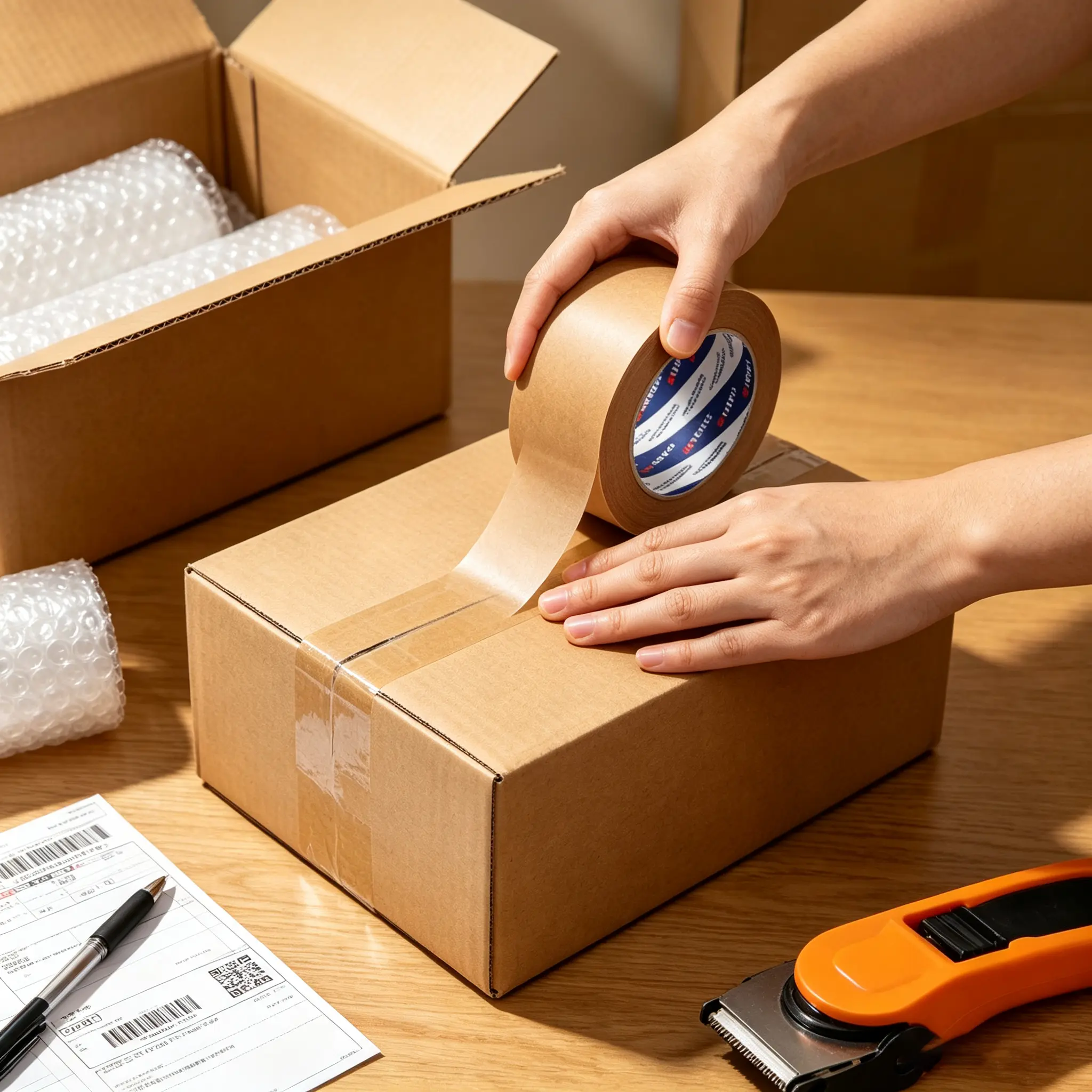 16 .GreenFlat Tape for Carton Sealing.webp
